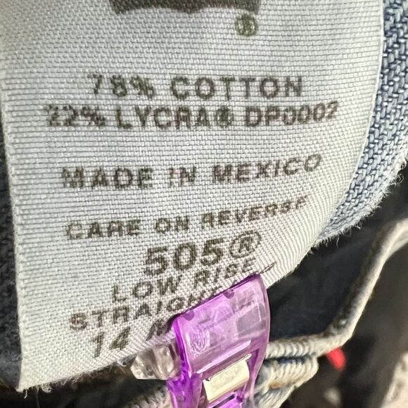 LEVI'S 505  NOUVEAU STRAIGHT STRETCH BROKEN IN SOFT PREMIUM CASUAL DENIM JEANS - Picture 3 of 12